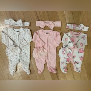 Hudson Baby Preemie Footie Bundle